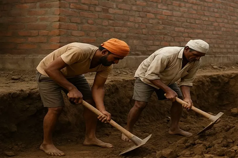Bengal में घर बनाने के दौरान मानव कंकाल मिले Bengal में घर बनाने के दौरान मानव कंकाल मिले