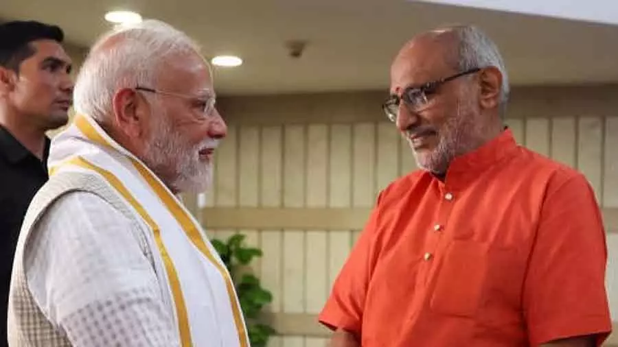 सीपी राधाकृष्णन का उपराष्ट्रपति बनना लोकतंत्र की असली ताकत को दिखाता है : PM Modi सीपी राधाकृष्णन का उपराष्ट्रपति बनना लोकतंत्र की असली ताकत को दिखाता है : PM Modi