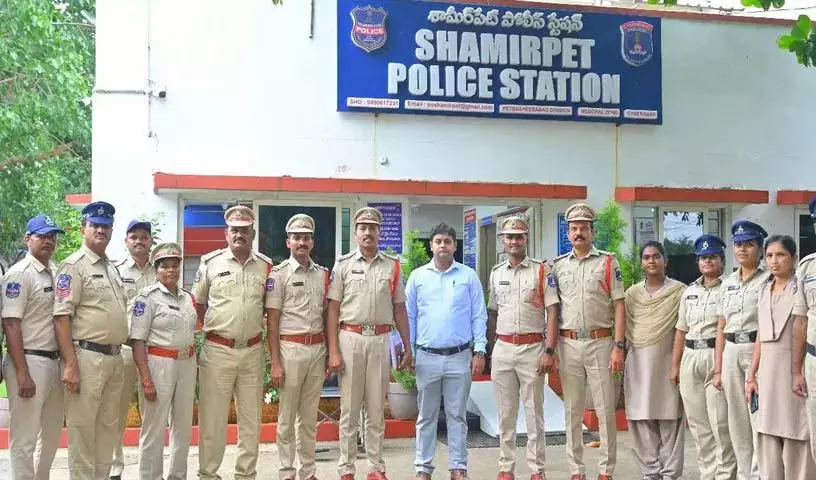 तेलंगाना में शमीरपेट पुलिस स्टेशन MHA लिस्ट में नंबर वन पर तेलंगाना में शमीरपेट पुलिस स्टेशन MHA लिस्ट में नंबर वन पर