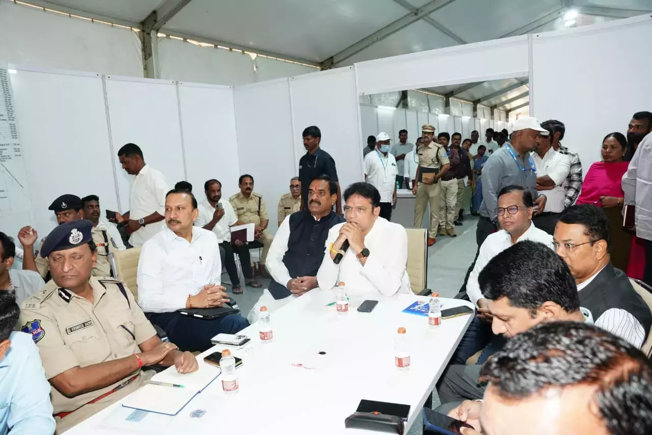 श्रीधर बाबू ने Telangana राइजिंग ग्लोबल समिट के इंतज़ामों का रिव्यू किया