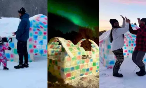 Finland में भारतीय परिवार ने बनाया ‘प्यारा आइस होम’