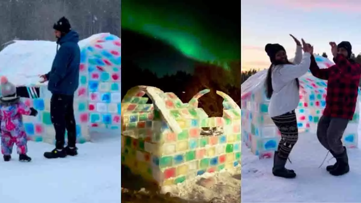 Finland में भारतीय परिवार ने बनाया ‘प्यारा आइस होम’ Finland में भारतीय परिवार ने बनाया ‘प्यारा आइस होम’