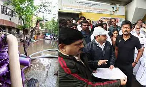 Tamil Nadu : बारिश से राहत कार्यों का उपमुख्यमंत्री ने खुद निरीक्षण किया Tamil Nadu : बारिश से राहत कार्यों का उपमुख्यमंत्री ने खुद निरीक्षण किया