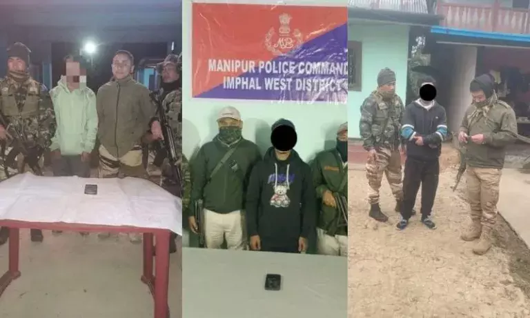 Manipur में जबरन वसूली के आरोप में तीन उग्रवादी गिरफ्तार