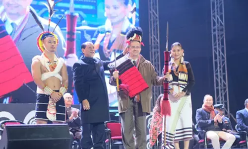 Nagaland: तीसरे दिन हॉर्नबिल फेस्टिवल में किसामा गांव में सांस्कृतिक उमंग