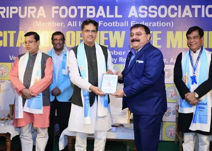 त्रिपुरा स्पोर्ट्स इंफ्रास्ट्रक्चर में बड़ी तरक्की कर रहा है: CM साहा त्रिपुरा स्पोर्ट्स इंफ्रास्ट्रक्चर में बड़ी तरक्की कर रहा है: CM साहा