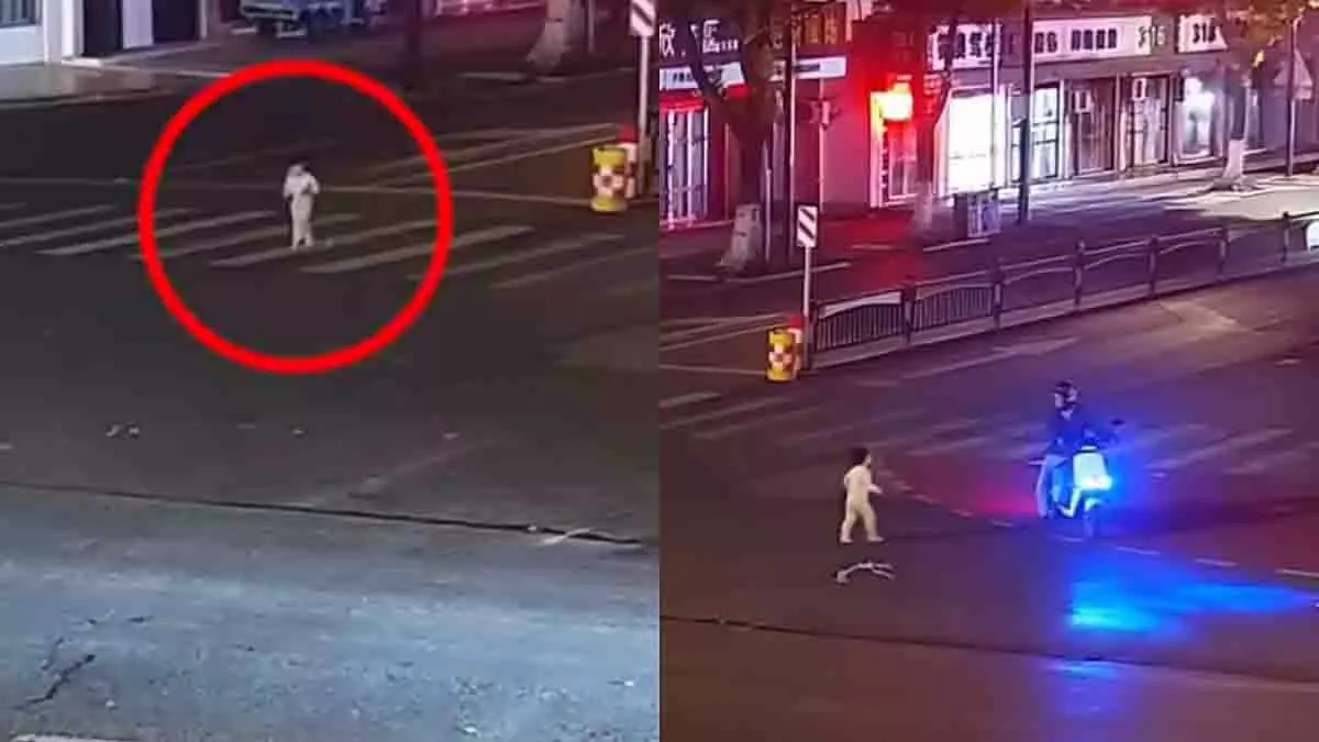 China: 3 साल का बच्चा अकेला घूमता दिखा, राहगीरों ने किया संरक्षण China: 3 साल का बच्चा अकेला घूमता दिखा, राहगीरों ने किया संरक्षण