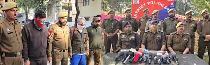 दो अपराधी गिरफ्तार, अवैध हथियार बरामद: Police दो अपराधी गिरफ्तार, अवैध हथियार बरामद: Police