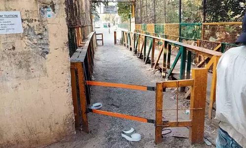 Panchkula सेक्टर 7 में अवैध रास्ता बंद Panchkula सेक्टर 7 में अवैध रास्ता बंद