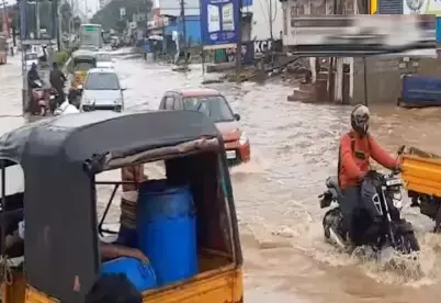 चक्रवात दितवाह से नेल्लोर और Tirupati जिलों में भारी बारिश और बाढ़ आई