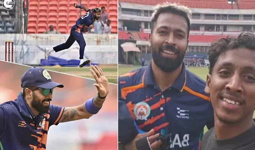 Hadik फैन के पिच पर हमला करने की वजह से बड़ौदा के मैच उप्पल स्टेडियम में शिफ्ट किए गए Hadik फैन के पिच पर हमला करने की वजह से बड़ौदा के मैच उप्पल स्टेडियम में शिफ्ट किए गए