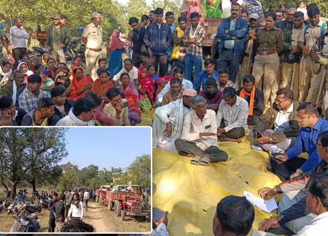 नवेगांव Tiger Reserve में ग्रामीणों ने विरोध प्रदर्शन किया, अपने मूल गांव लौटने की मांग की नवेगांव Tiger Reserve में ग्रामीणों ने विरोध प्रदर्शन किया, अपने मूल गांव लौटने की मांग की