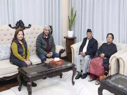 Nepal: सितंबर में जेन-जेड विद्रोह के बाद ओली और देउबा की पहली मुलाकात Nepal: सितंबर में जेन-जेड विद्रोह के बाद ओली और देउबा की पहली मुलाकात