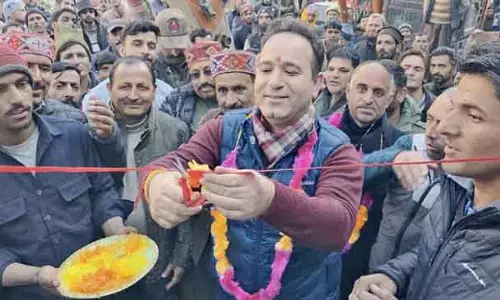 सुनील शर्मा ने पद्दार नागसेनी कनेक्टिविटी परियोजना की आधारशिला रखी