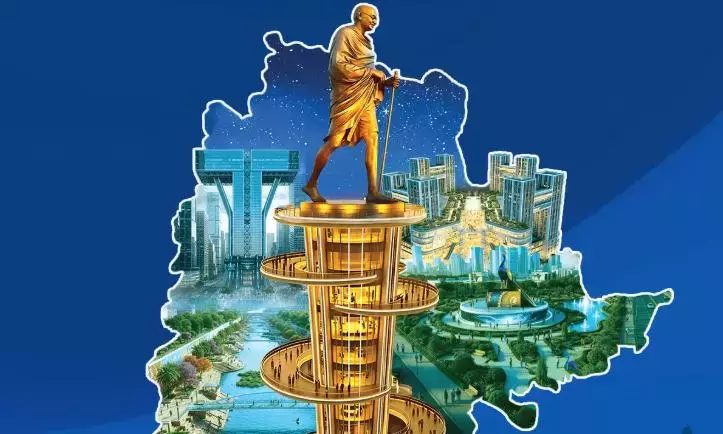 Hyderabad ने ग्लोबल पावर मीट की मेज़बानी की, तेलंगाना 2047 विज़न पेश किया।