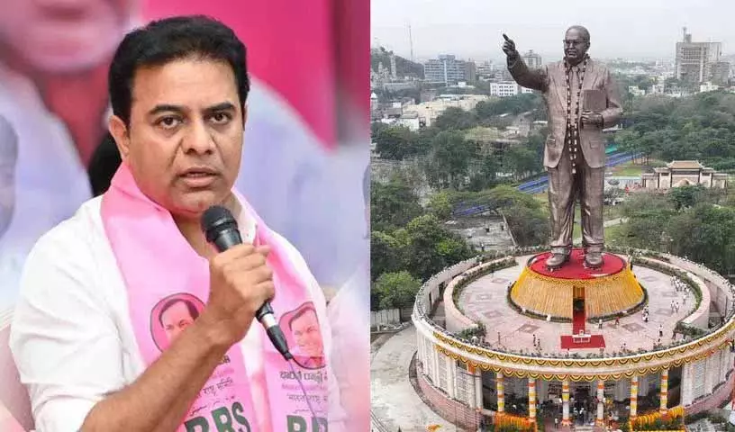 KTR ने महापरिनिर्वाण दिवस पर अंबेडकर को श्रद्धांजलि अर्पित की KTR ने महापरिनिर्वाण दिवस पर अंबेडकर को श्रद्धांजलि अर्पित की