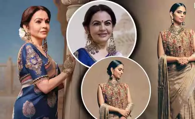 Nita और ईशा अंबानी ने स्वदेश इवेंट में बिखेरा ग्लैम Nita और ईशा अंबानी ने स्वदेश इवेंट में बिखेरा ग्लैम