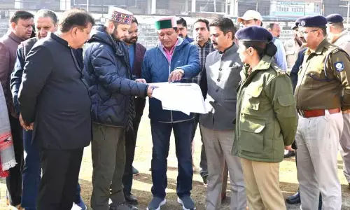 Mandi जन संकल्प कार्यक्रम के लिए तैयार, नेगी ने तैयारियों का जायजा लिया