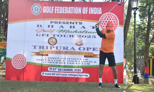 BSF ने त्रिपुरा में पहली राष्ट्रीय गोल्फ प्रतियोगिता की मेजबानी की BSF ने त्रिपुरा में पहली राष्ट्रीय गोल्फ प्रतियोगिता की मेजबानी की