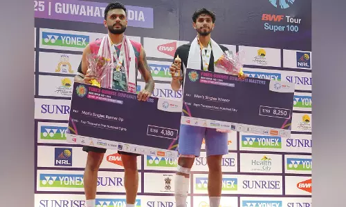 Guwahati Masters 2025: संस्कार सारस्वत ने जीता पुरुष एकल खिताब, तन्वी शर्मा, रॉय-साई प्रतीक उपविजेता रहे Guwahati Masters 2025: संस्कार सारस्वत ने जीता पुरुष एकल खिताब, तन्वी शर्मा, रॉय-साई प्रतीक उपविजेता रहे
