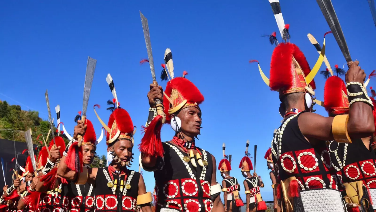 Nagaland: हॉर्नबिल फेस्टिवल के छठे दिन रंगारंग डांस और गानों की धूम रही Nagaland: हॉर्नबिल फेस्टिवल के छठे दिन रंगारंग डांस और गानों की धूम रही