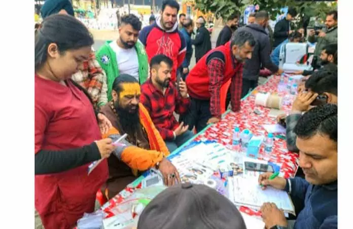 JAMMU: नरवाल फ्रूट मंडी में हेल्थ चेकअप कैंप का आयोजन किया गया JAMMU: नरवाल फ्रूट मंडी में हेल्थ चेकअप कैंप का आयोजन किया गया