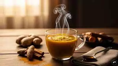 Winter में डिटॉक्स और मेटाबॉलिज़्म बढ़ाने के लिए अदरक-हल्दी काढ़ा Winter में डिटॉक्स और मेटाबॉलिज़्म बढ़ाने के लिए अदरक-हल्दी काढ़ा