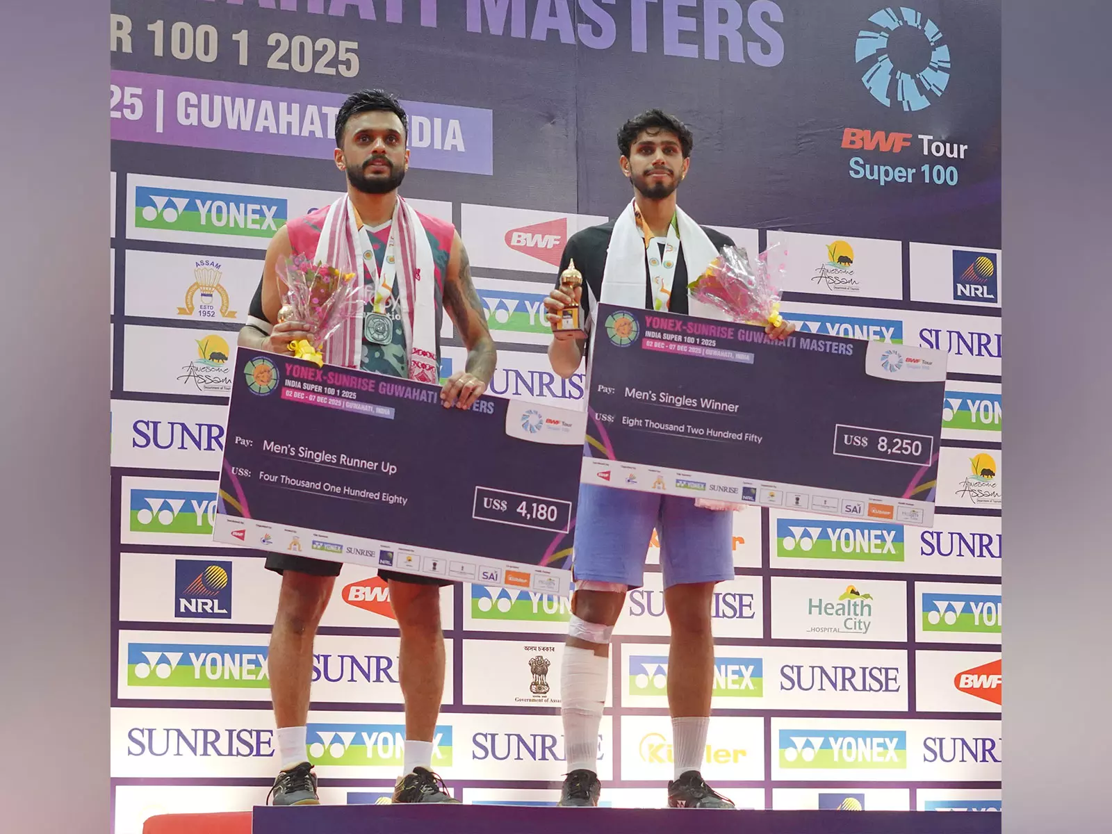 Guwahati Masters 2025: संस्कार सारस्वत ने जीता पुरुष एकल खिताब, तन्वी शर्मा, रॉय-साई प्रतीक उपविजेता रहे Guwahati Masters 2025: संस्कार सारस्वत ने जीता पुरुष एकल खिताब, तन्वी शर्मा, रॉय-साई प्रतीक उपविजेता रहे