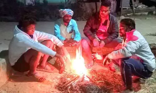 जी उदयगिरि कड़ाके की ठंड की चपेट में