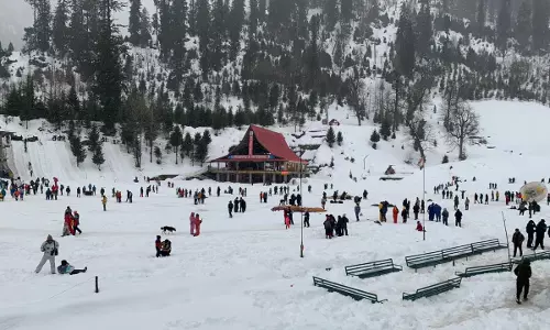 Shimla: बर्फबारी के बाद पहाड़ों पर दृश्य हुआ मनोहारी