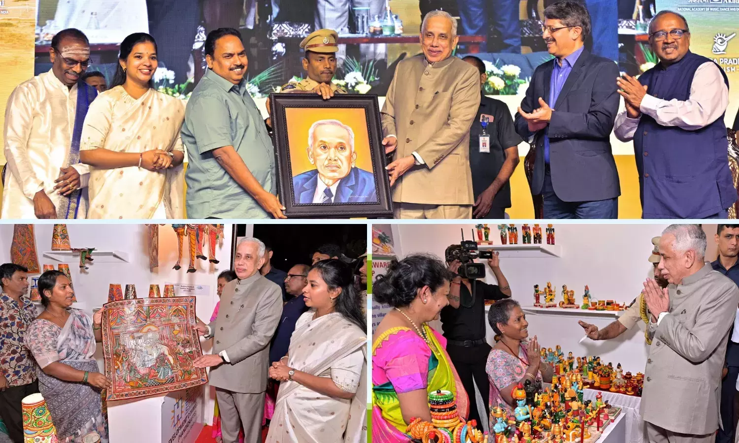 कृष्णवेणी संगीता नीरजनम ने Andhra प्रदेश की समृद्ध विरासत पर प्रकाश डाला राज्यपाल कृष्णवेणी संगीता नीरजनम ने Andhra प्रदेश की समृद्ध विरासत पर प्रकाश डाला राज्यपाल
