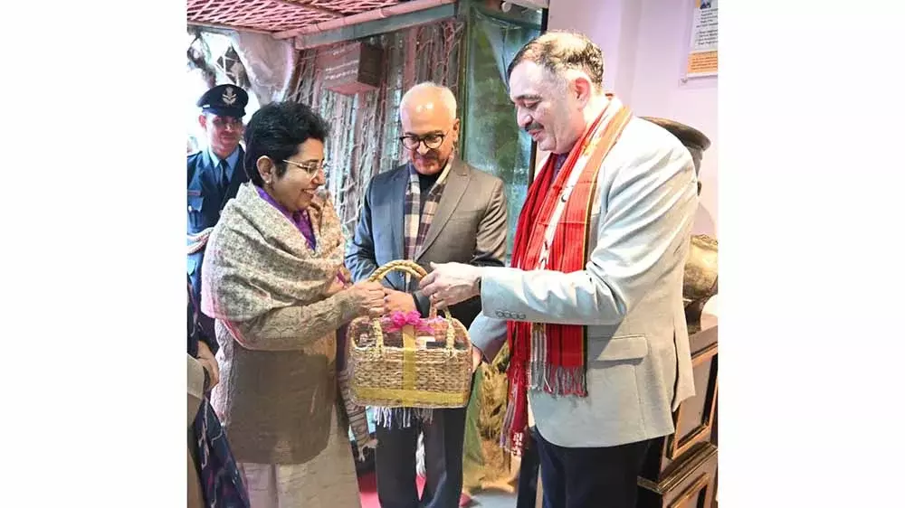 Nagaland : राज्यपाल भल्ला ने किसामा में कैप्टन केंगुरुसे पवेलियन का दौरा किया
