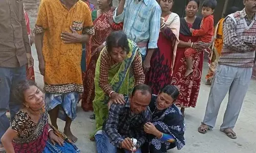 कीड़ों से धान की फसल बर्बाद होने के बाद लोन चुकाने के डर से किसानों ने आत्महत्या की।