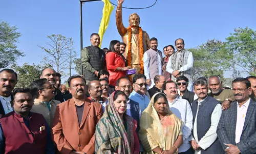 डिप्टी सीएम अरुण साव ने सैनेट्री पार्क में अटल बिहारी वाजपेयी की प्रतिमा का किया अनावरण