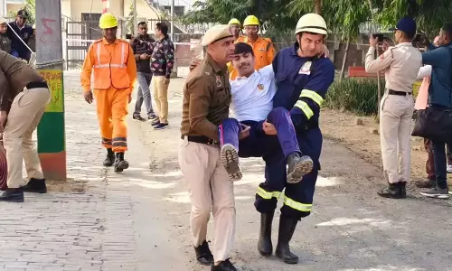 Jind: महाविद्यालय में आपदा प्रबंधन अभ्यास आयोजित