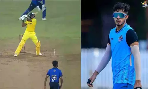 Tamilnadu के बल्लेबाज ने एक ओवर में 26 रन बनाकर सौराष्ट्र को हराया Tamilnadu के बल्लेबाज ने एक ओवर में 26 रन बनाकर सौराष्ट्र को हराया