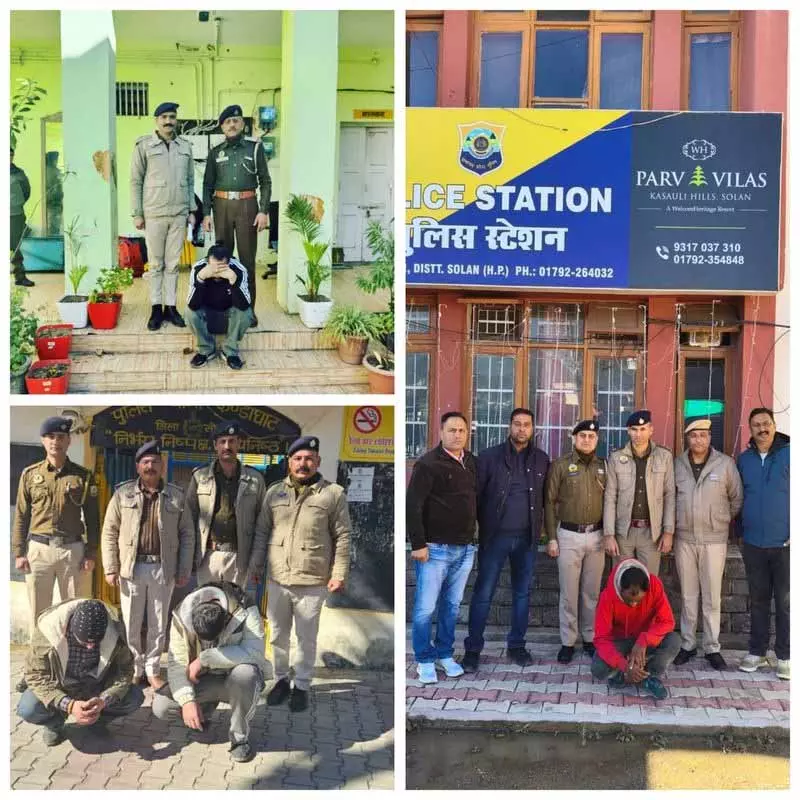 Himachal: चार आदतन नशीली दवाओं के अपराधियों को हिरासत में लिया गया Himachal: चार आदतन नशीली दवाओं के अपराधियों को हिरासत में लिया गया