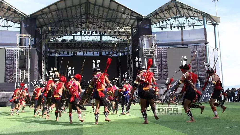 Nagaland : हॉर्नबिल फेस्टिवल के 8वें दिन आदिवासी विरासत की झलक दिखी। Nagaland : हॉर्नबिल फेस्टिवल के 8वें दिन आदिवासी विरासत की झलक दिखी।