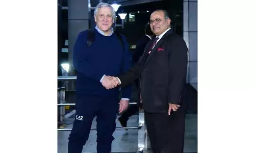 Italian के उप प्रधानमंत्री एंटोनियो ताज़ानी 2025 में दूसरी बार भारत दौरे पर नई दिल्ली पहुंचे Italian के उप प्रधानमंत्री एंटोनियो ताज़ानी 2025 में दूसरी बार भारत दौरे पर नई दिल्ली पहुंचे