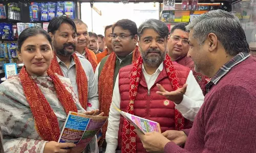 BJP नेता ने दुकानदारों से स्वदेशी उत्पादों को बढ़ावा देने का आग्रह किया