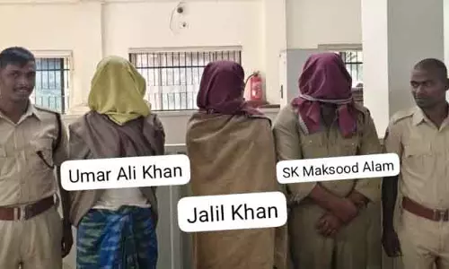 हथियारबंद गैंग ने चंदका पुलिस पर हमला किया, तीन पकड़े गए हथियारबंद गैंग ने चंदका पुलिस पर हमला किया, तीन पकड़े गए