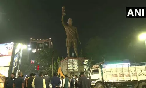 लेक टाउन में लियोनेल मेसी की 70 फीट ऊंची मूर्ति, G.O.A.T इंडिया टूर के दौरान 13 दिसंबर को उद्घाटन