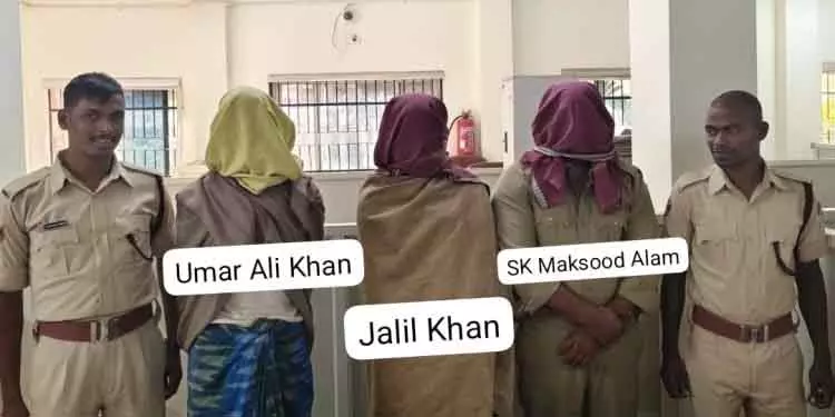 हथियारबंद गैंग ने चंदका पुलिस पर हमला किया, तीन पकड़े गए हथियारबंद गैंग ने चंदका पुलिस पर हमला किया, तीन पकड़े गए