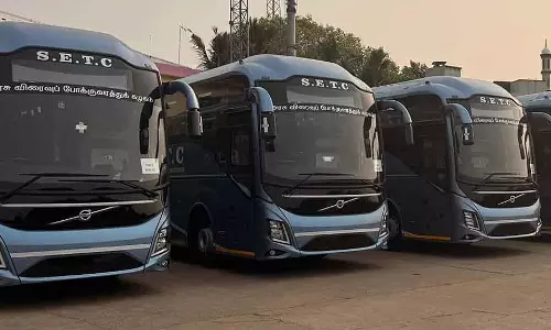 सरकारी रैपिड ट्रांसपोर्ट कॉर्पोरेशन की वोल्वो बसें: अगले हफ़्ते सर्विस में आएंगी सरकारी रैपिड ट्रांसपोर्ट कॉर्पोरेशन की वोल्वो बसें: अगले हफ़्ते सर्विस में आएंगी