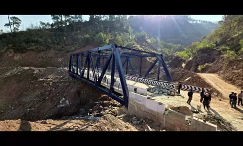 RAMBAN: छपरा नाले पर डबल-लेन स्टील पुल का निर्माण पूरा होने वाला है