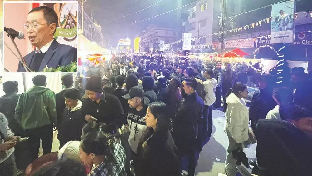 Nagaland : दीमापुर नाइट कार्निवल 2025 संपन्न हुआ।
