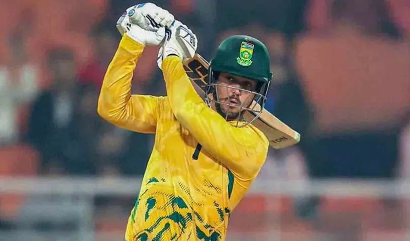 De Kock का कहर.. साउथ अफ्रीका ने दो शतक लगाए De Kock का कहर.. साउथ अफ्रीका ने दो शतक लगाए