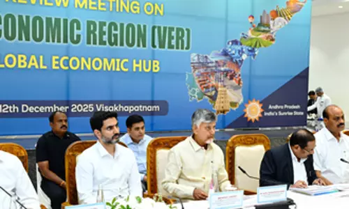 नायडू ने उत्तरी Andhra में आने वाले प्रोजेक्ट्स का हवाई सर्वे किया