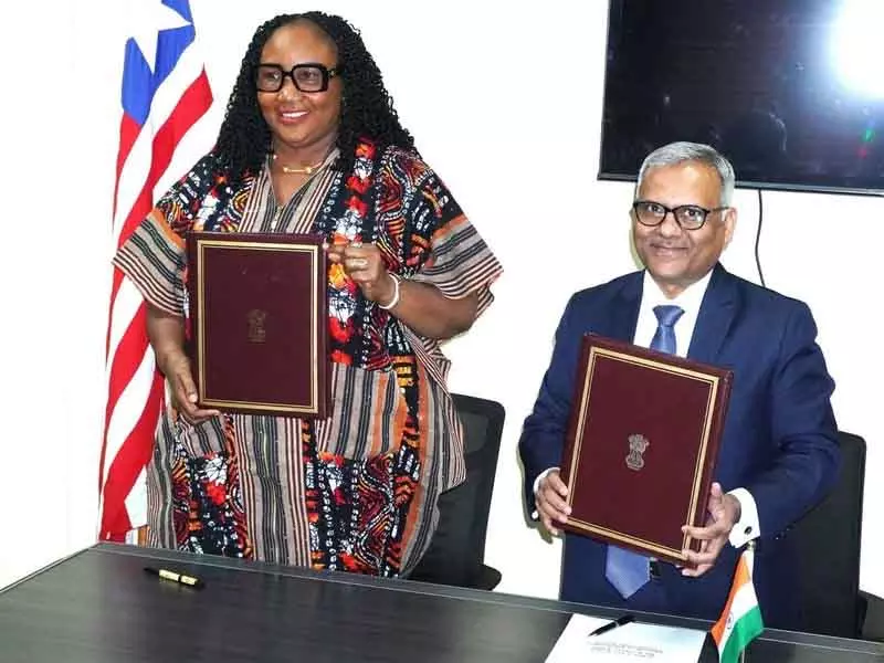 भारत और लाइबेरिया ने दवा क्वालिटी स्टैंडर्ड पर सहयोग बढ़ाने के लिए MoU साइन किया भारत और लाइबेरिया ने दवा क्वालिटी स्टैंडर्ड पर सहयोग बढ़ाने के लिए MoU साइन किया