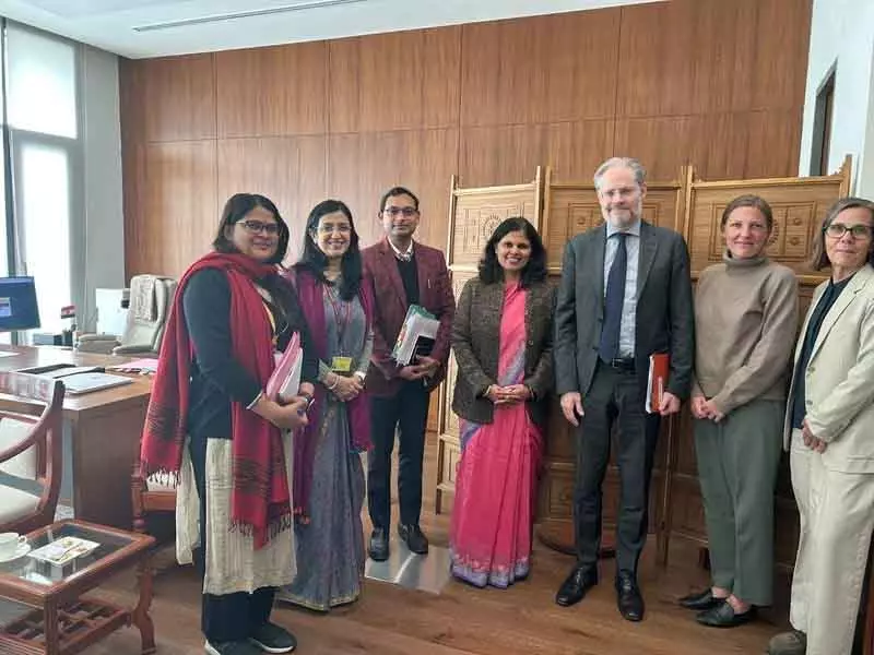 भारत और डेनमार्क ने स्वास्थ्य, कृषि और हरित साझेदारी में सहयोग की पुष्टि की भारत और डेनमार्क ने स्वास्थ्य, कृषि और हरित साझेदारी में सहयोग की पुष्टि की